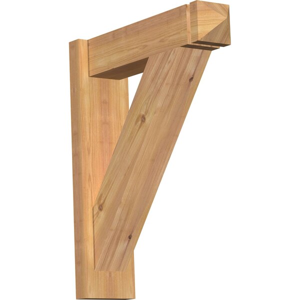 Ekena Millwork Traditional Smooth Arts and Crafts Outlooker, Western Red Cedar, 5 1/2"W x 20"D x 24"H OUT06X20X24TRA03SWR - main
